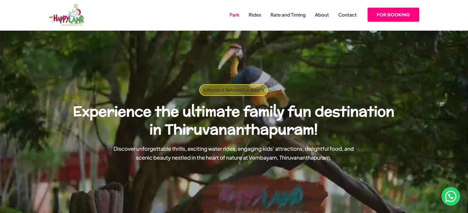 Happyland Amusement Water Theme Park Website